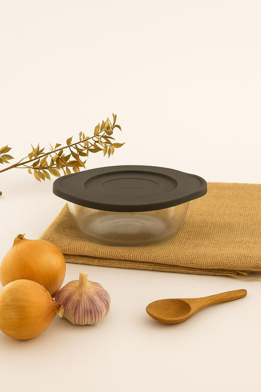 Pasabahce Borcam Rund mit Deckel