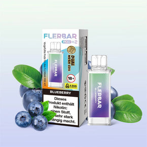 Flerbar 2x600 Einweg Pod E-Zigarette 2 ml - Blueberry