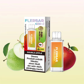 Flerbar 2x600 Einweg Pod E-Zigarette 2 ml - Double Apple