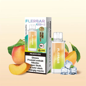 Flerbar 2x600 Einweg Pod E-Zigarette 2 ml - Peach Ice