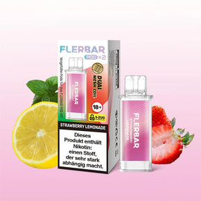 Flerbar 2x600 Einweg Pod E-Zigarette 2 ml - Strawberry Lemonade