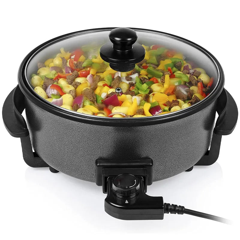 Elektrisch Pfanne mit Glasdeckel 42cm x 13cm