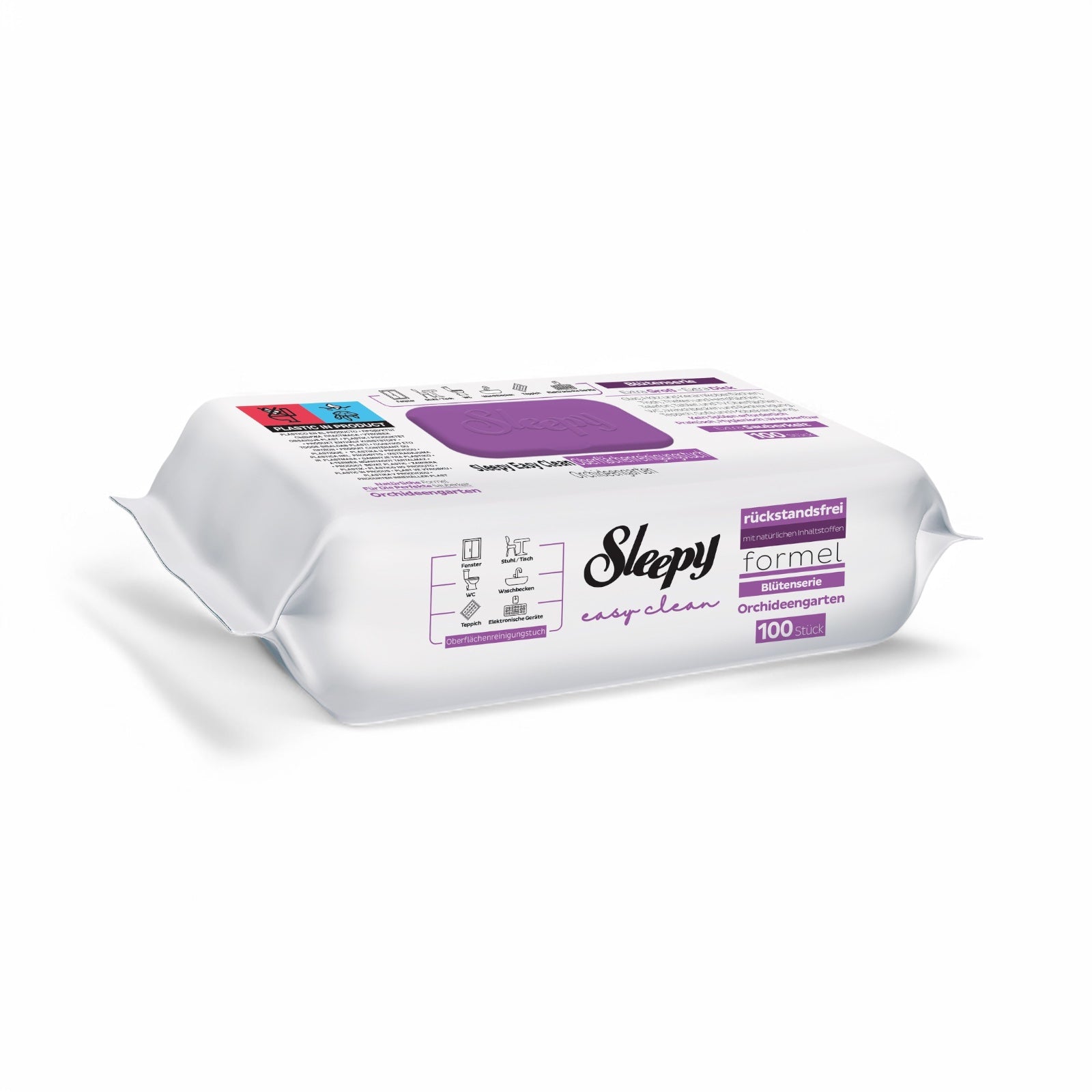 Sleepy Feuchttücher Allzwecktücher Orchideengarten