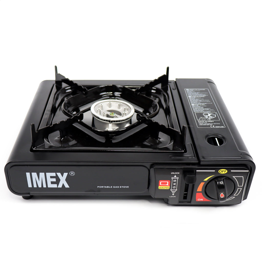 Gaskocher - Campingkocher, Campingherd, Kartuschenkocher - Kompatibel mit MSF - 1A Kartuschen - schwarz